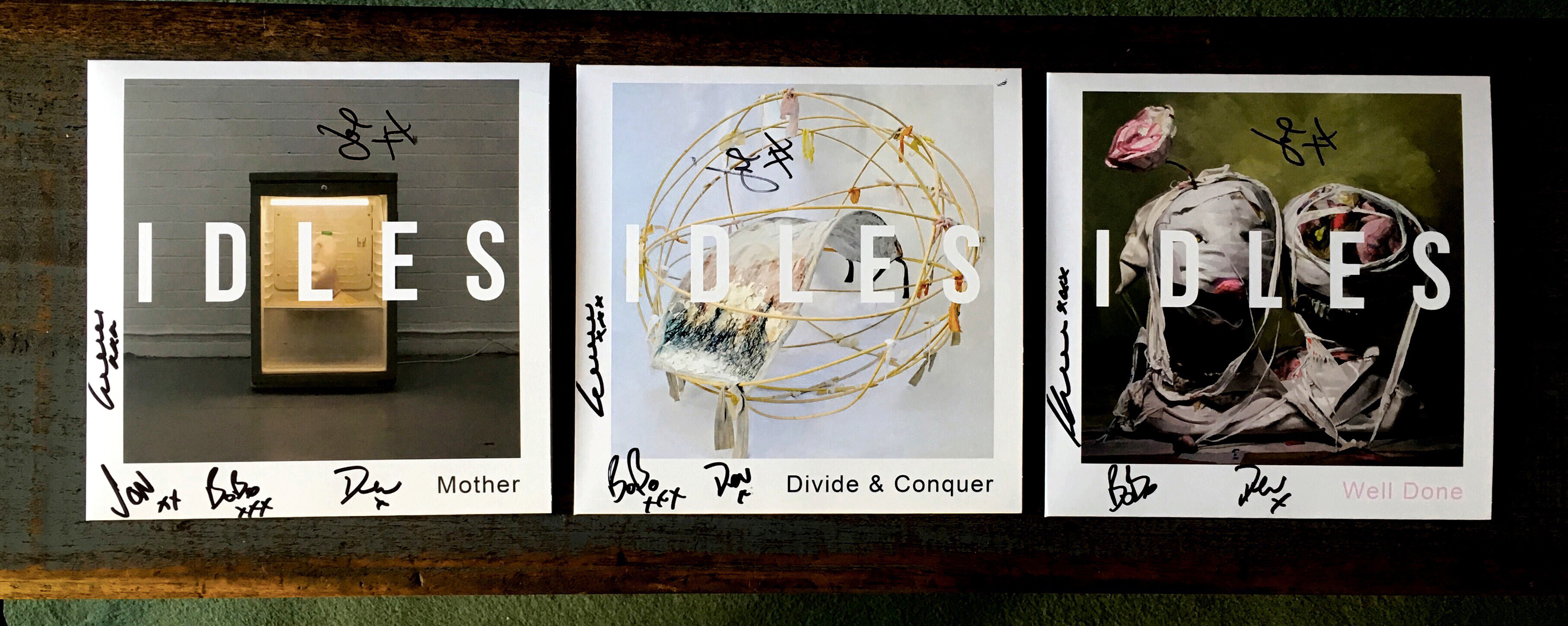 Signed Idles Limited Edition 7 inch Singles